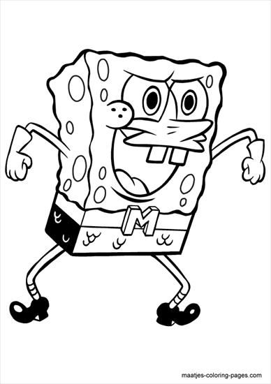 SpongeBob - spongebob - kolorowanka 11.GIF
