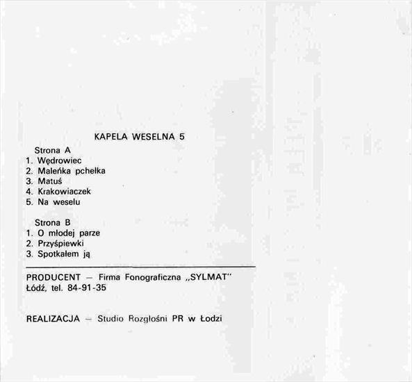 KAPELA WESELNA 5 MC Sylmet 036 - Kapela Weselna 5 2.jpg