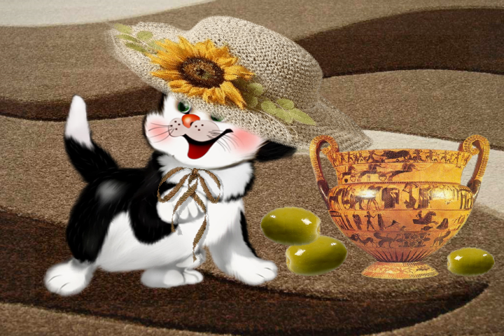 Tapety - Kot w kapeluszu  - seria - Tapeta - 3.png